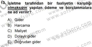 Tur Planlaması ve Yönetimi Dersi 2014 - 2015 Yılı (Final) Dönem Sonu Sınav Soruları 13. Soru