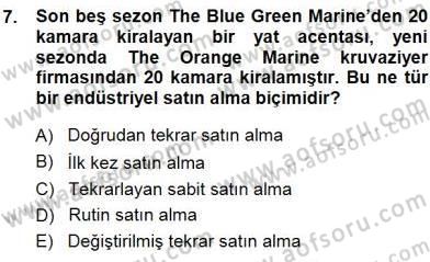 Tur Planlaması ve Yönetimi Dersi 2014 - 2015 Yılı (Final) Dönem Sonu Sınav Soruları 7. Soru