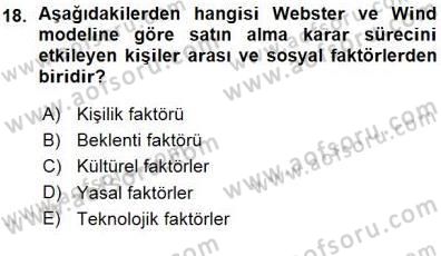 Tur Planlaması ve Yönetimi Dersi 2015 - 2016 Yılı (Vize) Ara Sınav Soruları 18. Soru