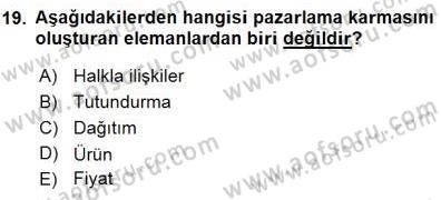 Tur Planlaması ve Yönetimi Dersi 2015 - 2016 Yılı (Final) Dönem Sonu Sınav Soruları 19. Soru