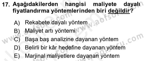 Tur Planlaması ve Yönetimi Dersi 2016 - 2017 Yılı (Final) Dönem Sonu Sınav Soruları 17. Soru