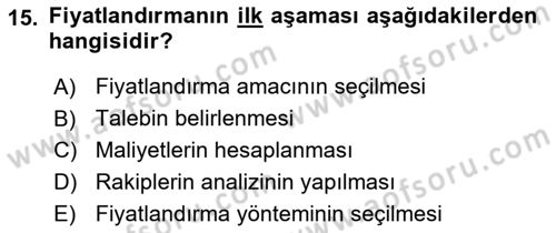 Tur Planlaması ve Yönetimi Dersi 2017 - 2018 Yılı 3 Ders Sınav Soruları 15. Soru
