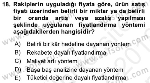 Tur Planlaması ve Yönetimi Dersi 2017 - 2018 Yılı (Final) Dönem Sonu Sınav Soruları 18. Soru