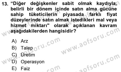 Tur Planlaması ve Yönetimi Dersi 2018 - 2019 Yılı (Vize) Ara Sınav Soruları 13. Soru