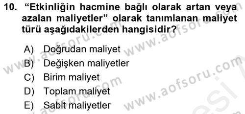Tur Planlaması ve Yönetimi Dersi 2018 - 2019 Yılı (Final) Dönem Sonu Sınav Soruları 10. Soru