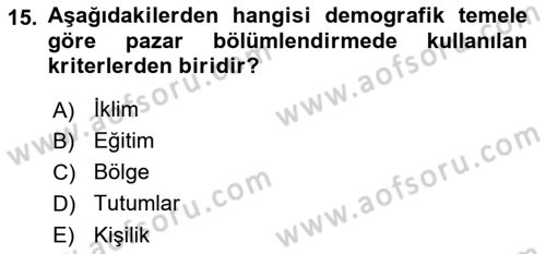 Tur Planlaması ve Yönetimi Dersi 2018 - 2019 Yılı (Final) Dönem Sonu Sınav Soruları 15. Soru
