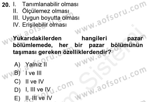 Tur Planlaması ve Yönetimi Dersi 2018 - 2019 Yılı (Final) Dönem Sonu Sınav Soruları 20. Soru