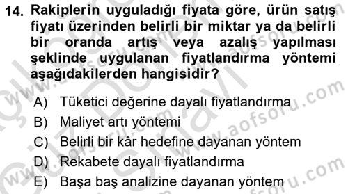 Tur Planlaması ve Yönetimi Dersi 2019 - 2020 Yılı (Final) Dönem Sonu Sınav Soruları 14. Soru