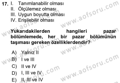 Tur Planlaması ve Yönetimi Dersi 2019 - 2020 Yılı (Final) Dönem Sonu Sınav Soruları 17. Soru