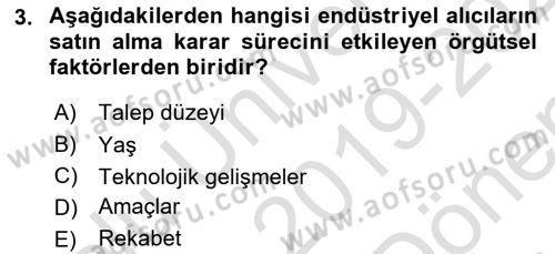 Tur Planlaması ve Yönetimi Dersi 2019 - 2020 Yılı (Final) Dönem Sonu Sınav Soruları 3. Soru