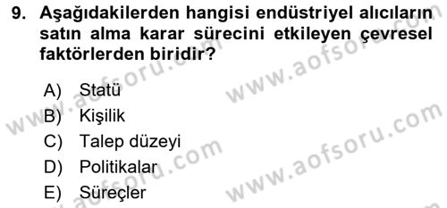 Tur Planlaması ve Yönetimi Dersi 2020 - 2021 Yılı Yaz Okulu Sınav Soruları 9. Soru