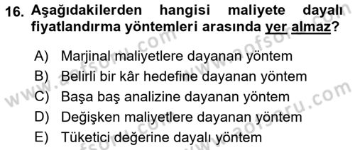 Tur Planlaması ve Yönetimi Dersi 2021 - 2022 Yılı (Final) Dönem Sonu Sınav Soruları 16. Soru