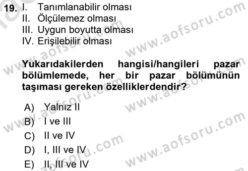 Tur Planlaması ve Yönetimi Dersi 2021 - 2022 Yılı Yaz Okulu Sınav Soruları 19. Soru