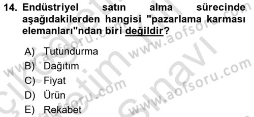 Tur Planlaması ve Yönetimi Dersi 2024 - 2025 Yılı (Vize) Ara Sınav Soruları 14. Soru