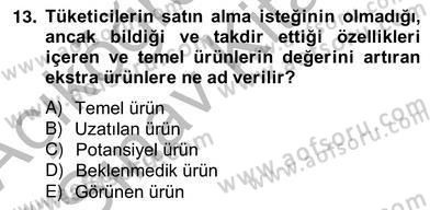 Alternatif Turizm Dersi 2012 - 2013 Yılı (Vize) Ara Sınav Soruları 13. Soru