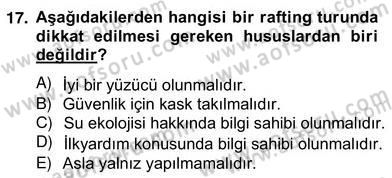 Alternatif Turizm Dersi 2012 - 2013 Yılı (Vize) Ara Sınav Soruları 17. Soru