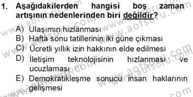 Alternatif Turizm Dersi 2012 - 2013 Yılı (Final) Dönem Sonu Sınav Soruları 1. Soru