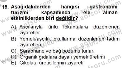Alternatif Turizm Dersi 2012 - 2013 Yılı (Final) Dönem Sonu Sınav Soruları 15. Soru