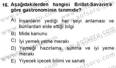 Alternatif Turizm Dersi 2014 - 2015 Yılı (Final) Dönem Sonu Sınav Soruları 16. Soru