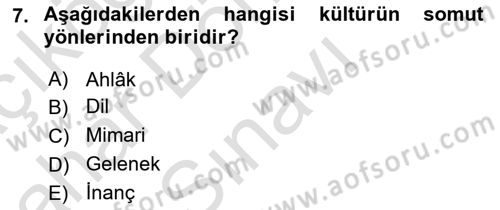 Alternatif Turizm Dersi 2015 - 2016 Yılı (Final) Dönem Sonu Sınav Soruları 7. Soru