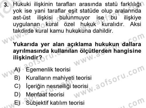 Turizm Mevzuatı Dersi 2021 - 2022 Yılı Yaz Okulu Sınav Soruları 3. Soru