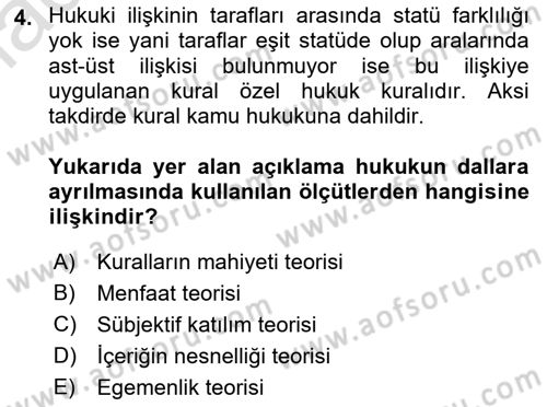 Turizm Mevzuatı Dersi 2022 - 2023 Yılı (Vize) Ara Sınavı 4. Soru