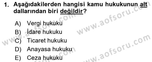 Turizm Mevzuatı Dersi 2022 - 2023 Yılı (Final) Dönem Sonu Sınav Soruları 1. Soru