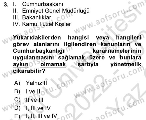 Turizm Mevzuatı Dersi 2022 - 2023 Yılı Yaz Okulu Sınav Soruları 3. Soru