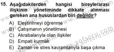 Seyahat Acentacılığı ve Tur Operatörlüğü Dersi 2012 - 2013 Yılı (Final) Dönem Sonu Sınav Soruları 15. Soru