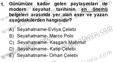 Seyahat Acentacılığı ve Tur Operatörlüğü Dersi Ara Sınavı Deneme Sınav Soruları 1. Soru