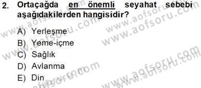 Seyahat Acentacılığı ve Tur Operatörlüğü Dersi 2014 - 2015 Yılı (Vize) Ara Sınav Soruları 2. Soru