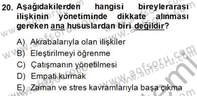 Seyahat Acentacılığı ve Tur Operatörlüğü Dersi 2014 - 2015 Yılı (Final) Dönem Sonu Sınav Soruları 20. Soru