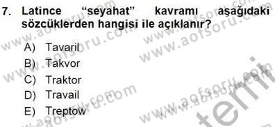 Seyahat Acentacılığı ve Tur Operatörlüğü Dersi 2015 - 2016 Yılı (Vize) Ara Sınav Soruları 7. Soru