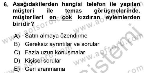 Seyahat Acentacılığı ve Tur Operatörlüğü Dersi 2016 - 2017 Yılı 3 Ders Sınav Soruları 6. Soru
