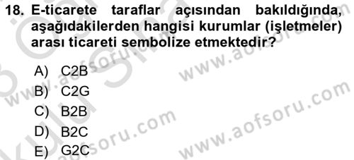 Seyahat Acentacılığı ve Tur Operatörlüğü Dersi 2022 - 2023 Yılı Yaz Okulu Sınav Soruları 18. Soru