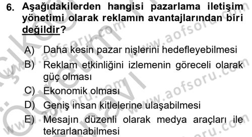 Rekreasyon Yönetimi Dersi 2016 - 2017 Yılı 3 Ders Sınav Soruları 6. Soru