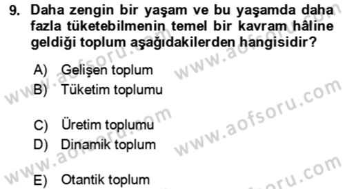 Rekreasyon Yönetimi Dersi 2021 - 2022 Yılı (Final) Dönem Sonu Sınav Soruları 9. Soru
