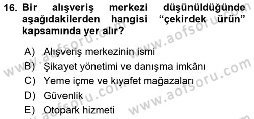 Rekreasyon Yönetimi Dersi 2022 - 2023 Yılı Yaz Okulu Sınav Soruları 16. Soru