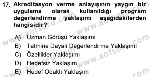 Rekreasyon Yönetimi Dersi 2022 - 2023 Yılı Yaz Okulu Sınav Soruları 17. Soru