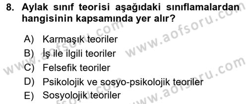 Rekreasyon Yönetimi Dersi 2022 - 2023 Yılı Yaz Okulu Sınav Soruları 8. Soru