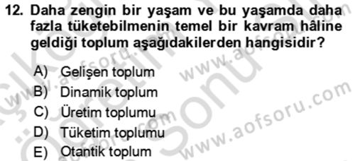 Rekreasyon Yönetimi Dersi 2023 - 2024 Yılı (Final) Dönem Sonu Sınav Soruları 12. Soru
