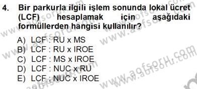 Bilet Satış Dersi 2012 - 2013 Yılı (Vize) Ara Sınav Soruları 4. Soru