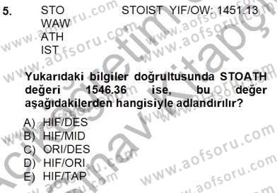 Bilet Satış Dersi 2012 - 2013 Yılı (Vize) Ara Sınav Soruları 5. Soru