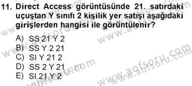 Bilet Satış Dersi 2013 - 2014 Yılı Tek Ders Sınav Soruları 11. Soru