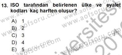 Bilet Satış Dersi 2015 - 2016 Yılı (Final) Dönem Sonu Sınav Soruları 13. Soru