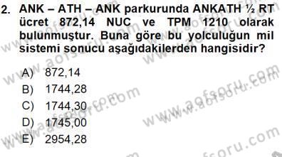 Bilet Satış Dersi 2015 - 2016 Yılı (Final) Dönem Sonu Sınav Soruları 2. Soru