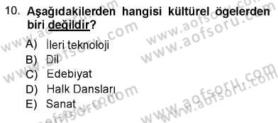 Türk Dili 1 Dersi 2012 - 2013 Yılı (Vize) Ara Sınav Soruları 10. Soru