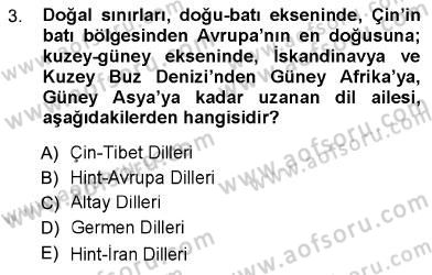 Türk Dili 1 Dersi 2012 - 2013 Yılı (Vize) Ara Sınav Soruları 3. Soru