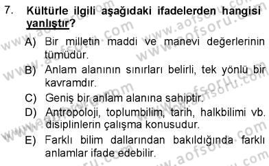 Türk Dili 1 Dersi 2012 - 2013 Yılı (Vize) Ara Sınav Soruları 7. Soru