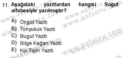 Türk Dili 1 Dersi 2013 - 2014 Yılı (Vize) Ara Sınav Soruları 11. Soru
